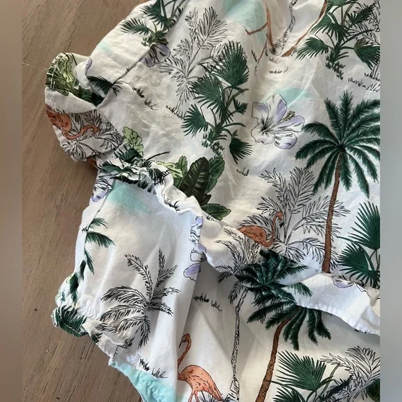 Janie & Jack Tropical Flamingo Romper - Picture 2 of 4